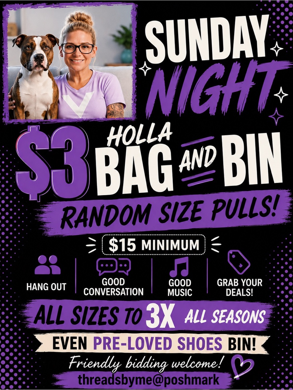 threadsbyme(Shauna) Large-4x 1st Ever Scavenger hunt LIVE FLYER (1st) - Picture 4 of 10